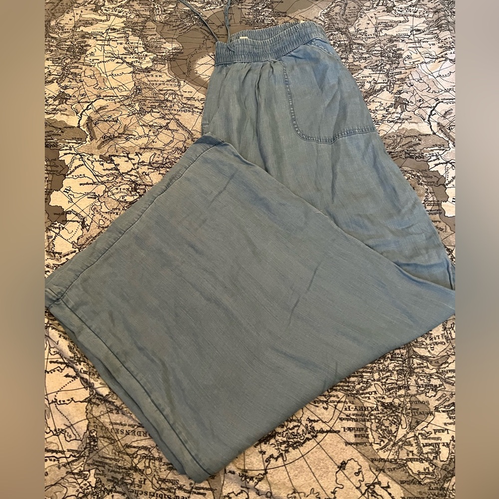 LOGO by Lori Goldstein Light Wide Leg Blue Flare Jeans 1X